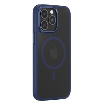 Comma nakładka Joy Elegant Mag do iPhone 15 Plus niebieska