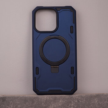 Nakładka Defender Mag Ring do iPhone 14 6,1" granatowa
