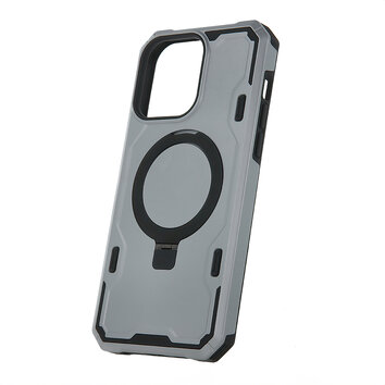 Nakładka Defender Mag Ring do iPhone 15 6,1" srebrna