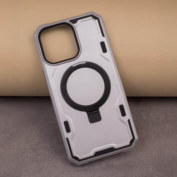 Nakładka Defender Mag Ring do iPhone 14 6,1" srebrna