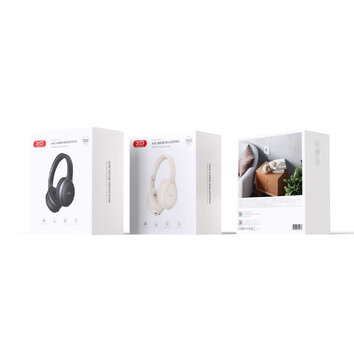 XO słuchawki Bluetooth BE41 czarne nauszne ANC