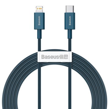 Baseus kabel Superior PD USB-C - Lightning 2,0m niebieski 20W