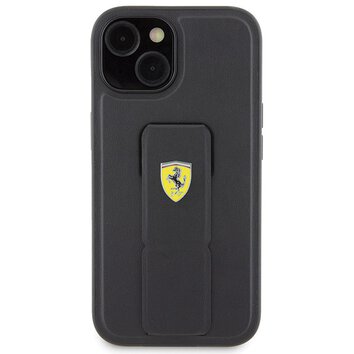 Ferrari nakładka do iPhone 15 6,1" FEHCP15SGSPSIK HC GRIP STAND PU
