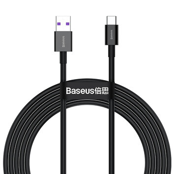 Baseus kabel Superior USB - USB-C 2,0m czarny 66W