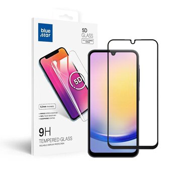 Szko hartowane Blue Star 5D - do Samsung A25 5G (full glue/case friendly) - czarny