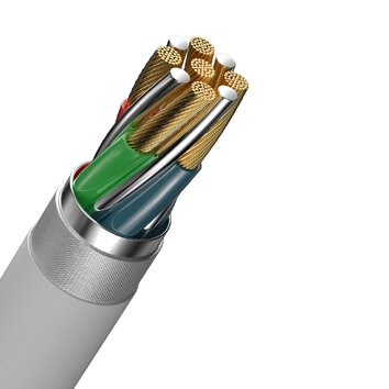 Devia kabel Kintone EC151 USB-C - USB-C 1,0 m 3A biały