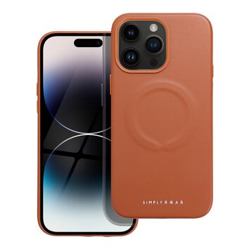 Futera Roar Leather Mag Case kompatybilny z MagSafe - do iPhone 14 Pro Max Brzowy