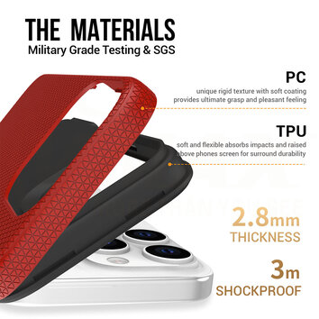 Vmax nakładka Triangle Case do Samsung Galaxy A15 4G / A15 5G czerwona