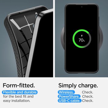 Spigen nakładka Liquid Air do Samsung Galaxy S24 matowa czarna