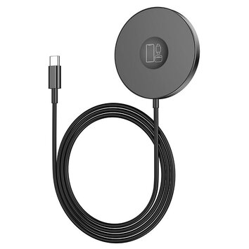HOCO ładowarka indukcyjna 3w1 Typ C kompatybilna z MagSafe 15W CW41 czarna