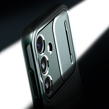 Spigen nakładka Optik Armor do Samsung Galaxy S24 zielona