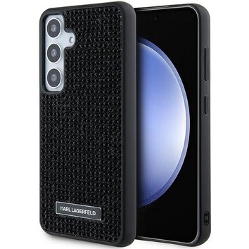 Karl Lagerfeld nakładka do Samsung Galaxy S24 KLHCS24SHDSPRK czarna HC RHINESTONE LOGO METAL PLATE