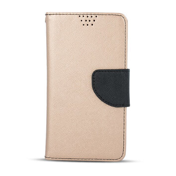 Etui Smart Fancy do iPhone 16 Plus 6,7" złoto-czarne