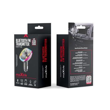 Maxlife transmiter FM Bluetooth MXFT-03 czarny Maxlife transmiter FM Bluetooth MXFT-03 czarny