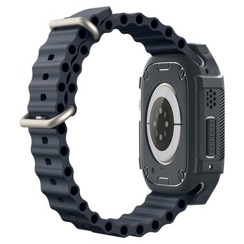 Spigen nakładka Rugged Armor do Apple Watch Ultra 1 / 2 (49 mm) ciemnoszara