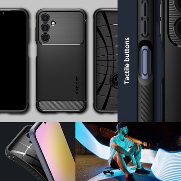 Spigen nakładka Rugged Armor do Samsung Galaxy A25 5G czarny mat