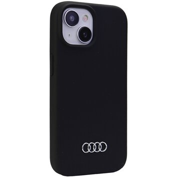 Audi nakładka do iPhone 15 Plus 6,7" czarna Silicone Case