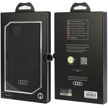 Audi nakładka do iPhone 15 Plus 6,7" czarna Silicone Case