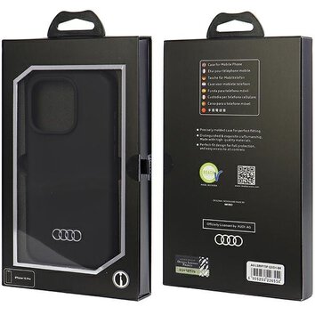 Audi nakładka do iPhone 15 Pro 6,1" czarna Silicone Case