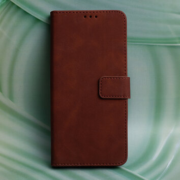 Etui Smart Velvet do Motorola Moto E22 brązowe