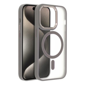 Futera Matte Mag Cover kompatybilny z MagSafe do IPHONE 15 PRO MAX tytanowy