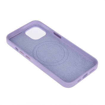 Nakładka Mag Leather do iPhone 14 6,1" fioletowa