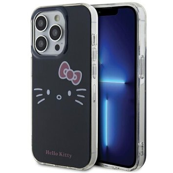Nakładka Hello Kitty do iPhone 15 Pro Max 6.7" czarna hardcase IML Kitty Face