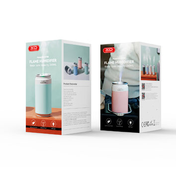 XO nawilżacz  powietrza HF08 podświetlany 260 ml szary
