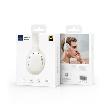 WIWU słuchawki Bluetooth TD-02 białe nauszne