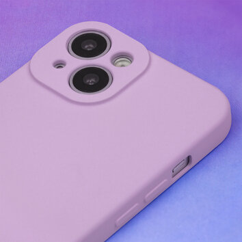 Nakładka Silicon do iPhone 15 Pro Max 6,7" liliowy
