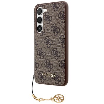 Guess nakładka do Samsung Galaxy A55 GUHCSA55GF4GBR brązowa HC PU 4G with charm