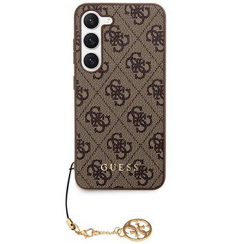 Guess nakładka do Samsung Galaxy A55 GUHCSA55GF4GBR brązowa HC PU 4G with charm