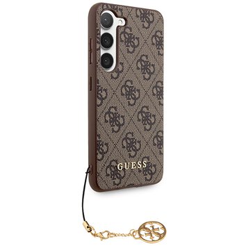 Guess nakładka do Samsung Galaxy A55 GUHCSA55GF4GBR brązowa HC PU 4G with charm