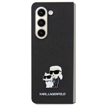 Karl Lagerfeld nakładka do Samsung Galaxy A35 KLHCSA35SAKCNPK czarna HC Saffiano and Choupette metal pin logo