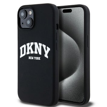 DKNY nakładka do iPhone 15 Plus 6,7" DKHMP15MSNYACH czarna HC Magsafe silicone w arch logo