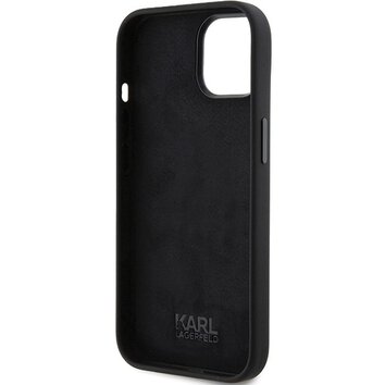 Oryginalne Etui KARL LAGERFELD Hardcase KLHCP15SSDHKCNK do iPhone 15 (Silicone KC / czarny)