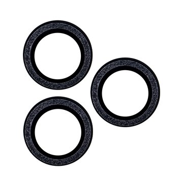 Zestaw szkieł na aparat do iPhone 11 black glitter (2 sztuki)