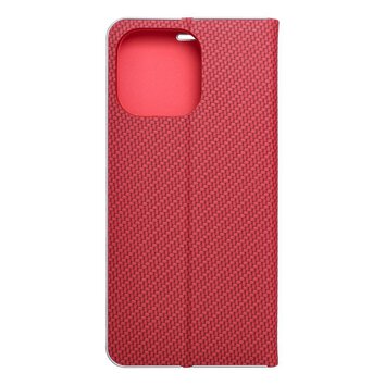 Kabura LUNA Book Carbon do IPHONE 16 Pro Max czerwony