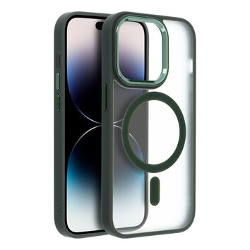Futerał MATTE MAG COVER kompatybilny z MagSafe do IPHONE 16 Plus zielony