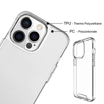 Nakładka Crystal do iPhone 16 Pro 6,3" transparentna big hole