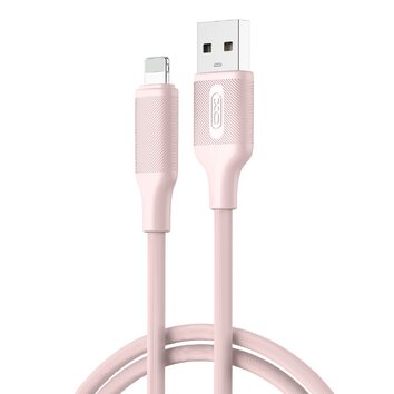 XO kabel NB265 USB - Lightning 1,0m 2,4A różowy