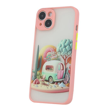 Nakładka Ultra Trendy do iPhone 12 6,1" Travel różowa