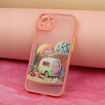 Nakładka Ultra Trendy do iPhone 12 6,1" Travel różowa