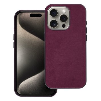 Woven Mag Cover kompatybilne z MagSafe do IPHONE 15 PRO burgundowy