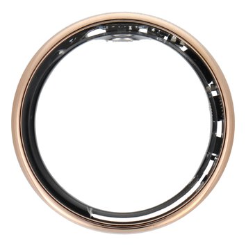 Smart Ring R11M- inteligentny pierścień ze stali ze stacją ładującą rozmiar 12 (21,4mm) złoty
