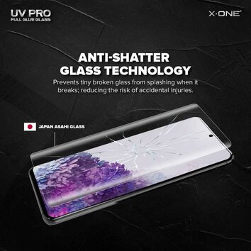 Szkło hartowane X-ONE UV PRO - do Samsung Galaxy S22 Ultra (case friendly) - działający czytnik
