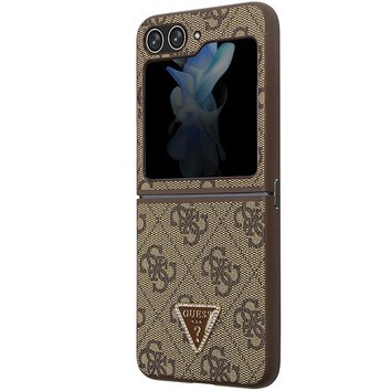 Oryginalne Etui GUESS Hardcase GUHCZF5P4TDPW do Samsung Flip 5 (4G Triangle Strass / brzowy)