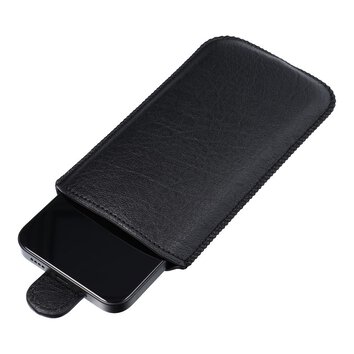 Futerał Skórzany Slim Kora 2 - do Iphone 12 / 12 PRO / Samsung Note /Note 2/Note 3 czarny
