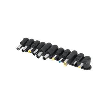 REBEL uniwersalny zasilacz sieciowy 120W 12-19,5V automatyczny 11 końcówek czarny