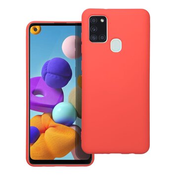 Futera SILICONE do SAMSUNG Galaxy A21S brzoskwiniowy